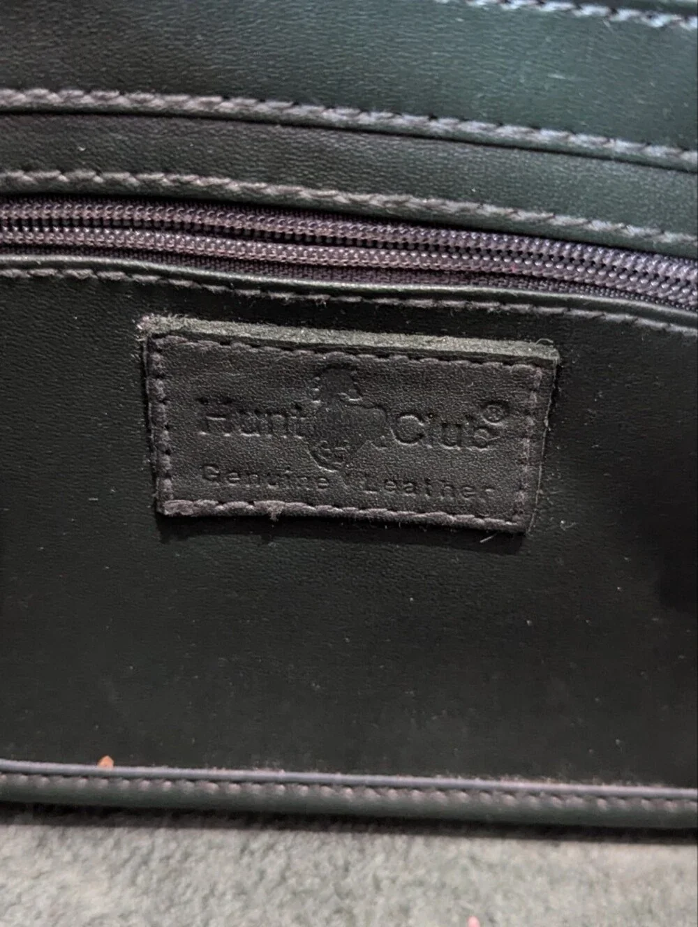 Hunt Club Olive Green Leather Crossbody Bag with Gold Hardware - Picture 6 of 11